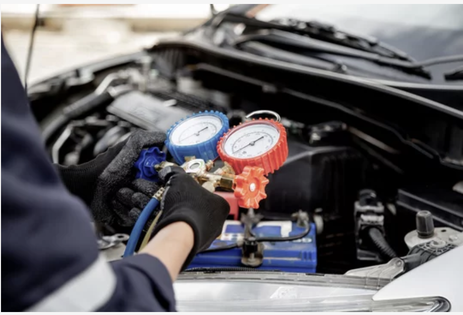 AC Gas service at M A MOT Centre in Rochdale
